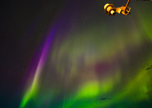 Aurora Borealis in Manitoba, Canada.