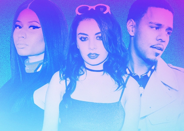 Nicki Minaj, Charli XCX, and J. Cole