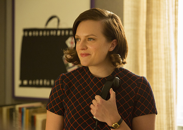 Elisabeth Moss as Peggy Olson in the Mad Men series finale