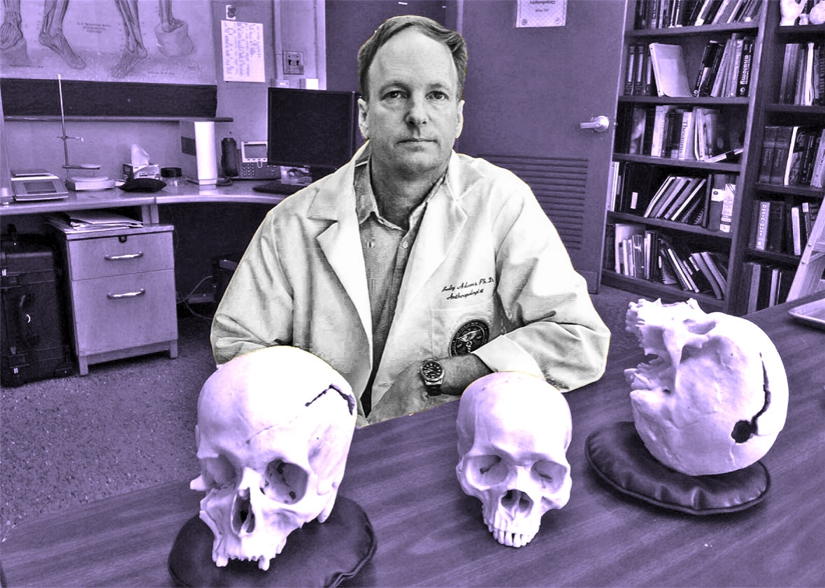 Forensic anthropologist Bradley Adams.