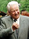 Back to the wall: Boris Yeltsin