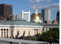 The dome of the Statehouse, taken from the roof of my building