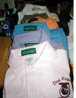 The camp polo shirts offered for sale