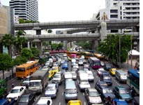 Typical Bangkok traffic 