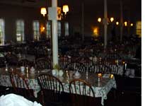 Dining hall, before dinner
