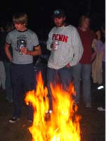 Me and Brian at the bonfire
