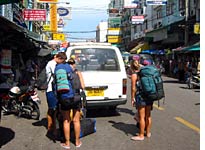 Backpackers on Khao San Road