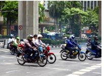 Traffic turned motocross race 