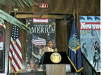 U.S. Rep. Charles Rangel speaking at the Newsweek Future of New York luncheon at the Four Seasons, New York City