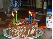 The birthday cake