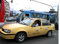 A Colombian taxi cab