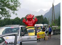 Even Satan can't escape the Tour de France gridlock