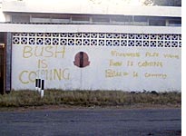 Pro-Bush graffiti
