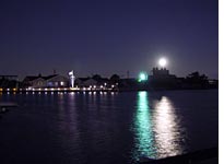 Moonlit bay in New Jersey
