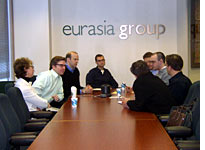 The Eurasia Group morning meeting