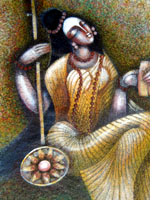 One of the paintings from India