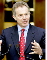 Prime Minister Tony Blair. 
Click image to expand.