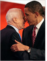 John McCain and Barack Obama. Click image to expand