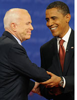 John McCain and Barack Obama. Click image to expand.