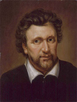 Ben Jonson by Abraham Blyenberch, c. 1617.