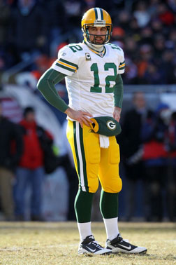 Quarterback Aaron Rodgers #12 of the Green Bay Packers.