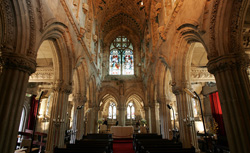 Inside the Rosslyn Chapel. Click image to expand.