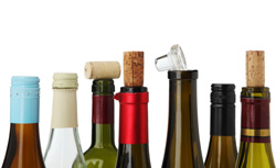 Bottles of wine. Click image to expand.