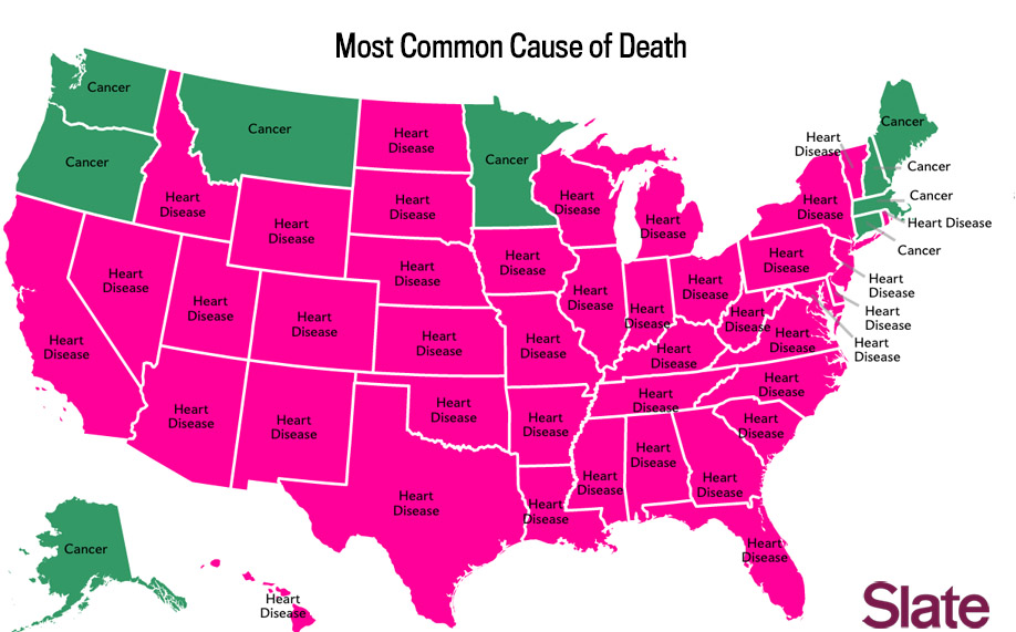 What are the leading causes of death in the United States?