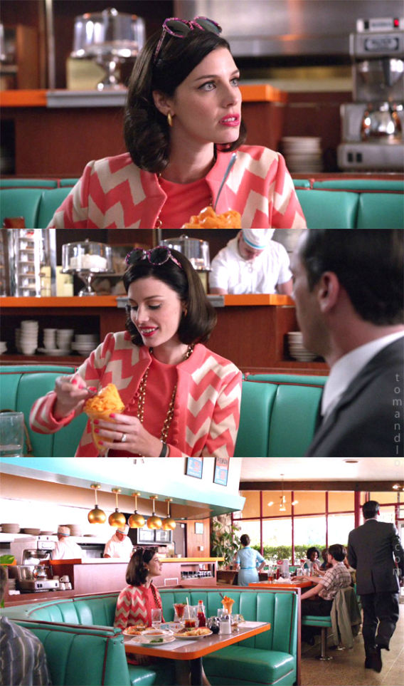 Decoding  Mad Men Style: The Meaning of Megan's Sherbert Jacket