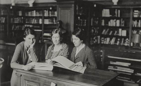 American Academy in Rome Library Main Reading Room, 1933.