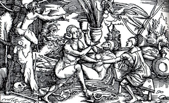 Illustration Witches from Geiler.