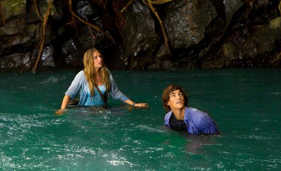 Indiana Evans, “Emma”, and Brenton Thwaites, “Dean”, star in Lifetime's original movie, Blue Lagoon: The Awakening.