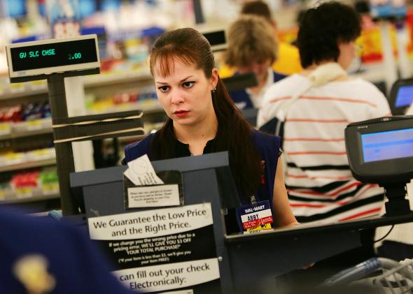 Walmart cashier