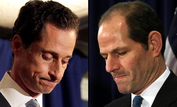 Anthony Weiner and Eliot Spitzer.