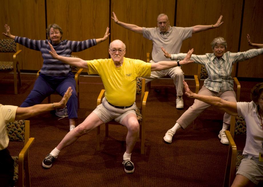 Stay active with chair yoga