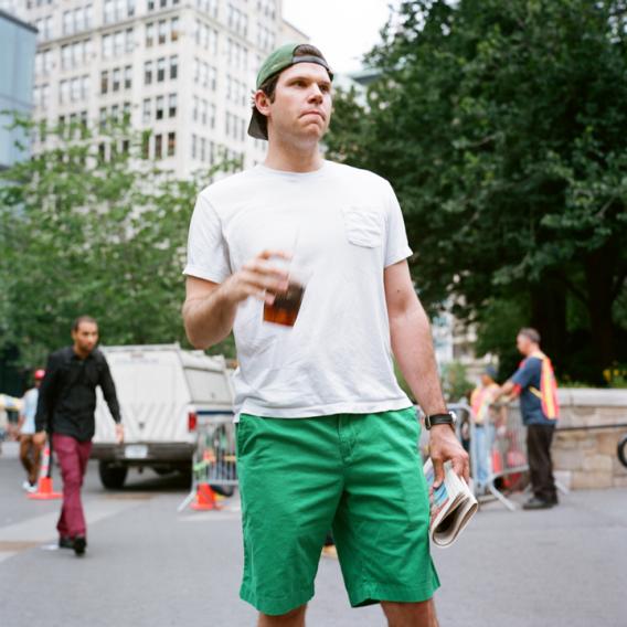 Why are so many men wearing green pants in 2013?