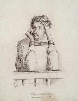 Wallace&rsquo;s sketch of Samual Arnold.