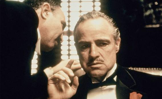 Still of Marlon Brando in The Godfather.