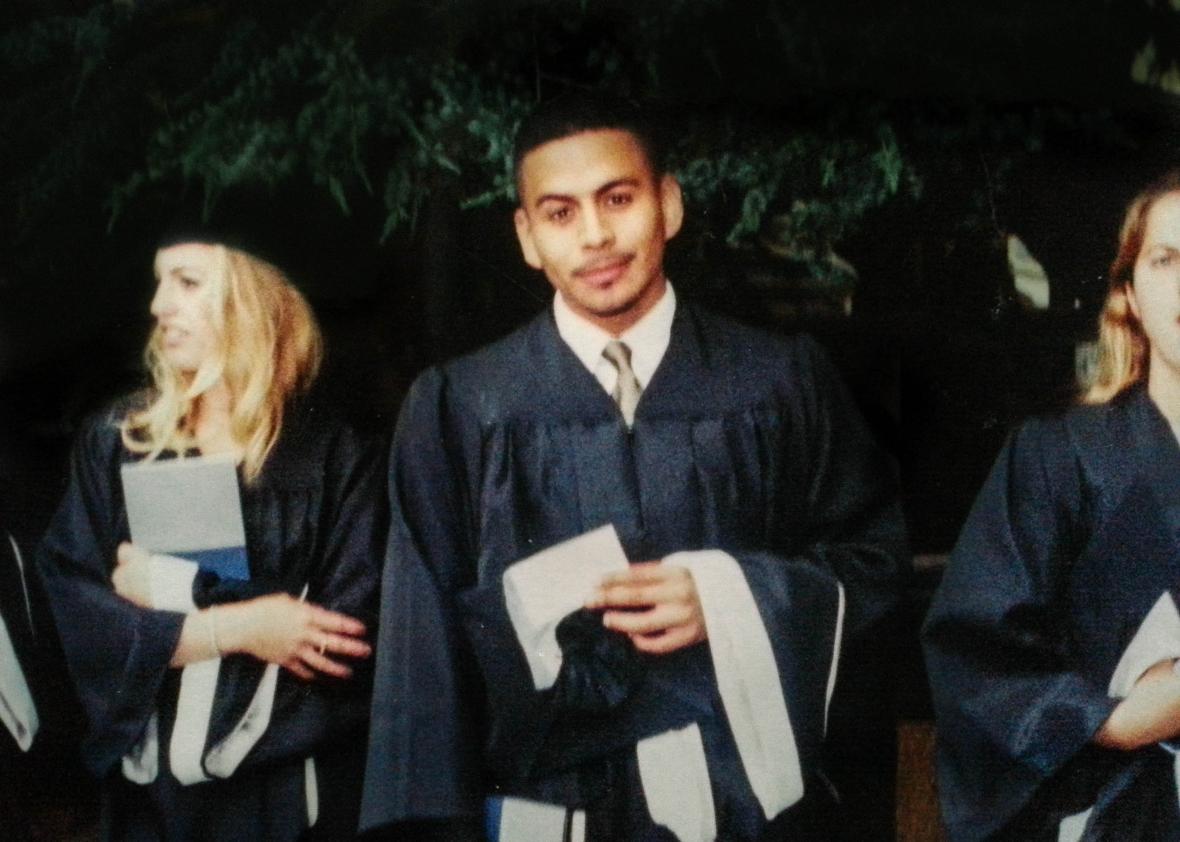 Arvelo at his graduation from Georgetown in 1999.
