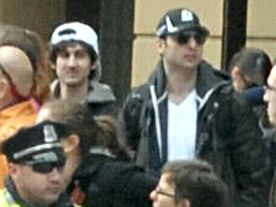Suspects wanted for questioning in relation to the Boston Marathon bombing April 15 are seen in handout photo released through the FBI website, April 18, 2013.