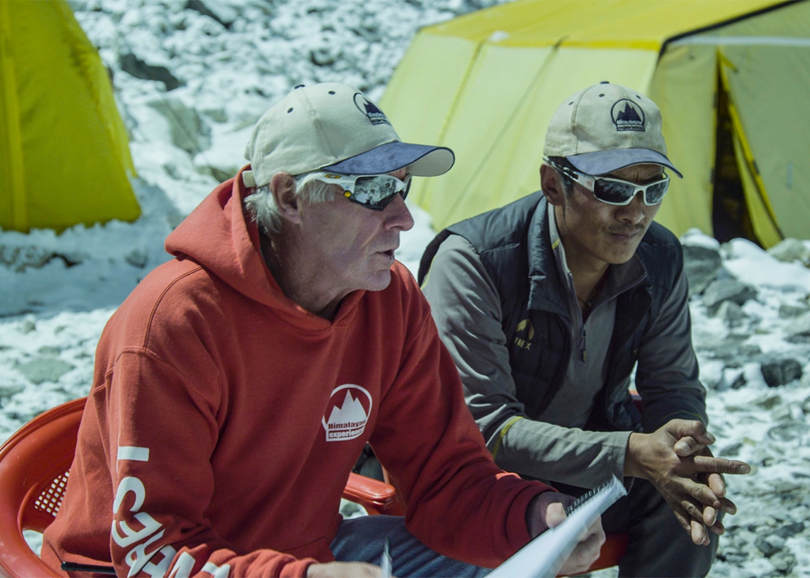 Russell Brice and Phurba Tashi in Sherpa.