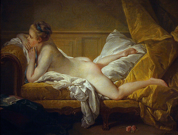 18th Century Sexuality - Resting Girl, probably a portrait of Marie-Louise O'Murphy, mistress to