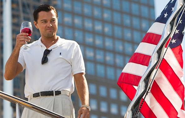 Leonardo DiCaprio in The Wolf of Wall Street