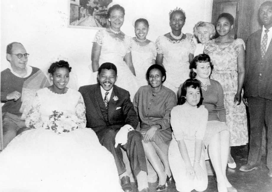 Nelson Mandela and Winnie Madikizela's wedding photo, June 14, 1958.