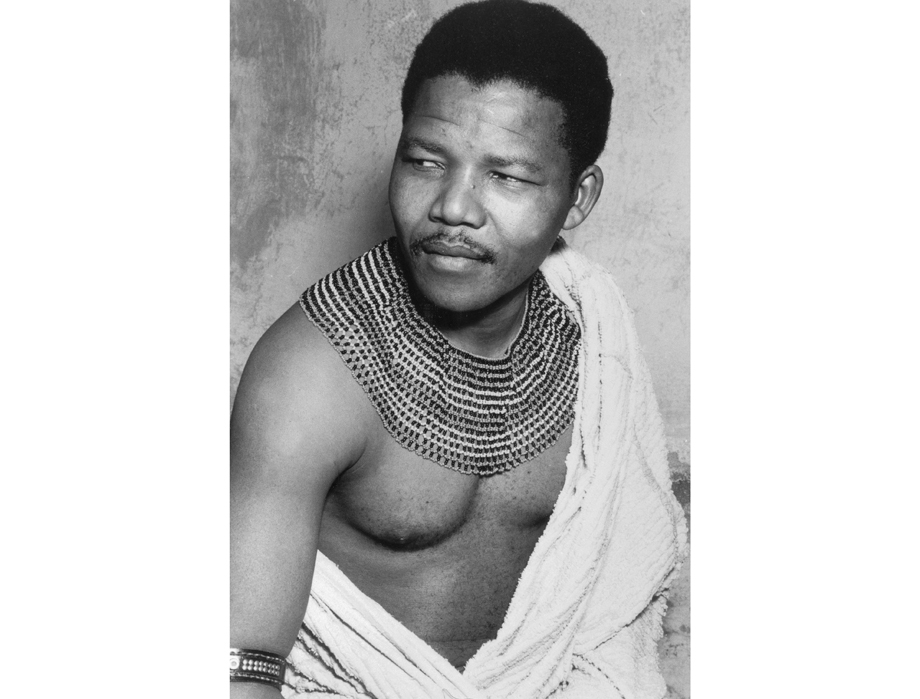 Nelson Mandela in his youth around 1950.