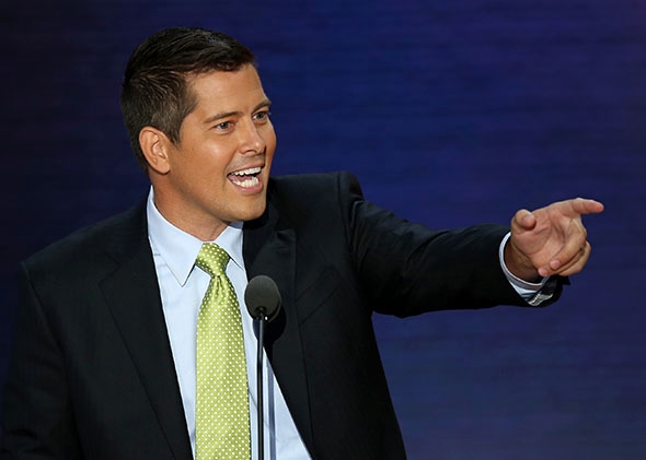 U.S. Rep. Sean Duffy (R-WI) speaks during the Republican National Convention August 2012 in Tampa, Florida. 