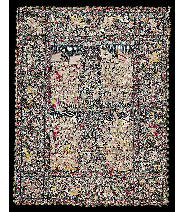 Bedcover or Hanging, 17th century; Indian (Gujarat), for the Portuguese market. 