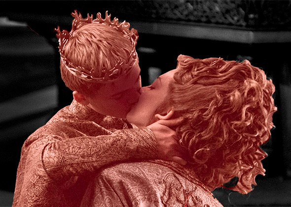 Jack Gleeson and Natalie Dormer in Game of Thrones.