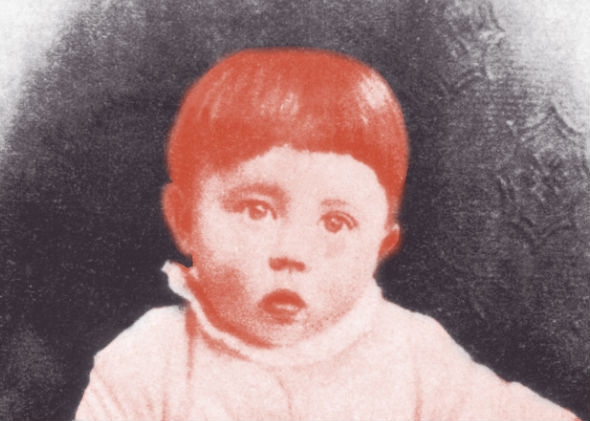 Adolf Hitler as a baby.