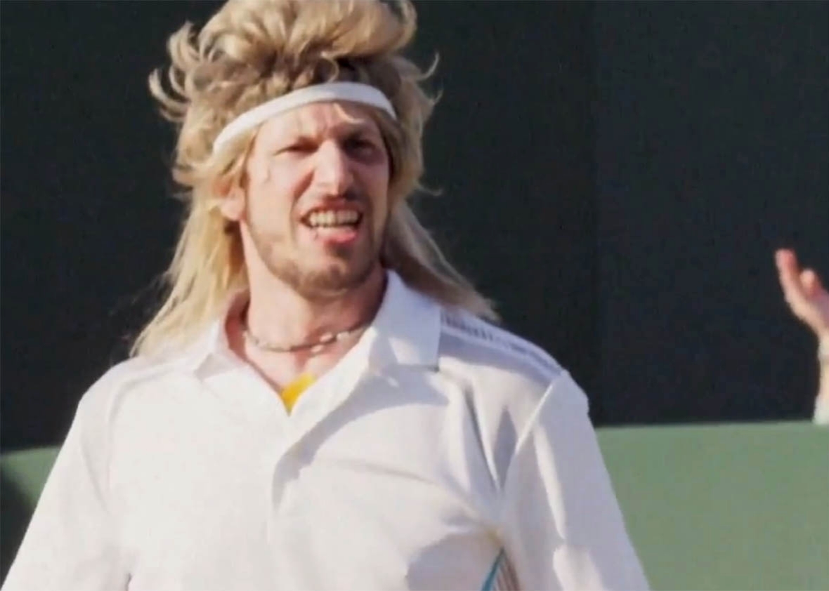 Andy Samberg in the tennis mockumentary 7 Days in Hell